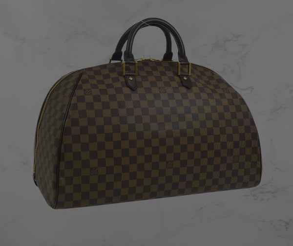 Louis Vuitton Brown Damier Ribera Duffle Bag.  Luxury