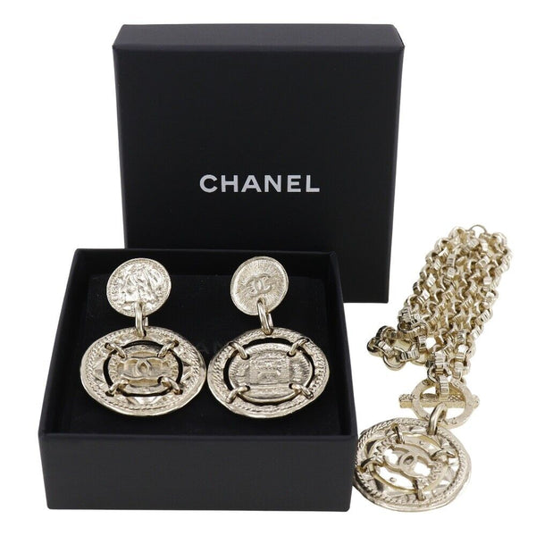 Chanel Earring 2-Piece Set Necklace