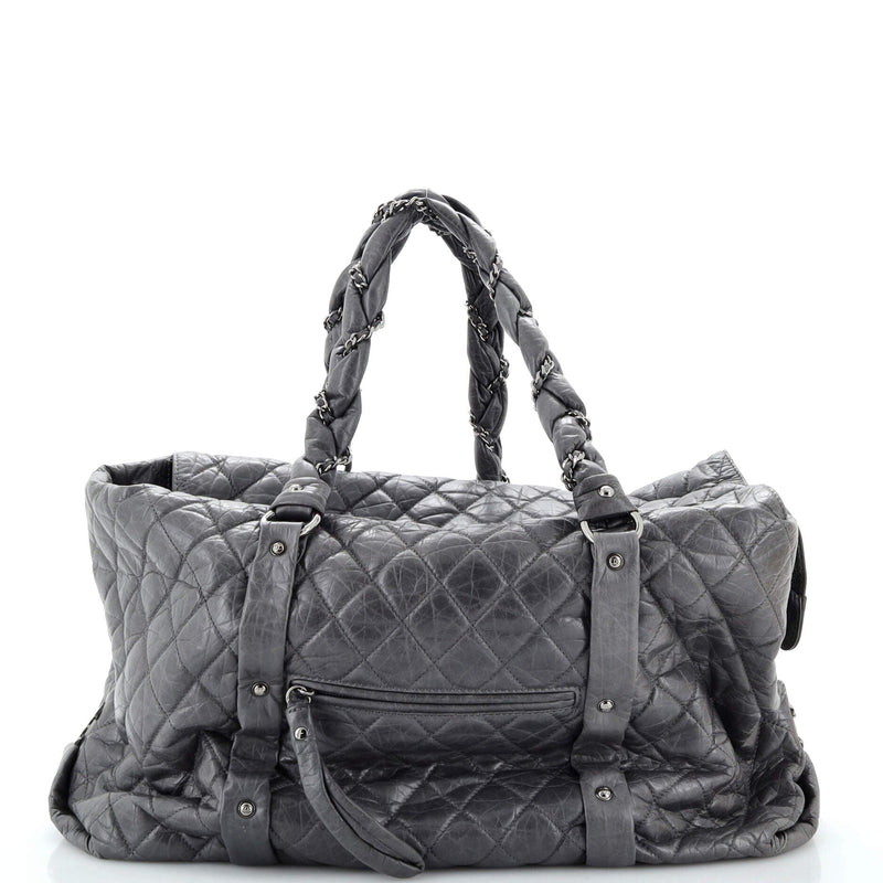 Chanel Lady Braid Shopping Tote Quilted
