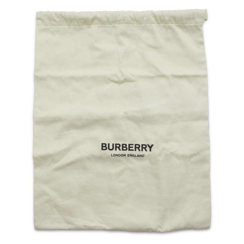 Burberry Logo Flap Shoulder Bag Leather