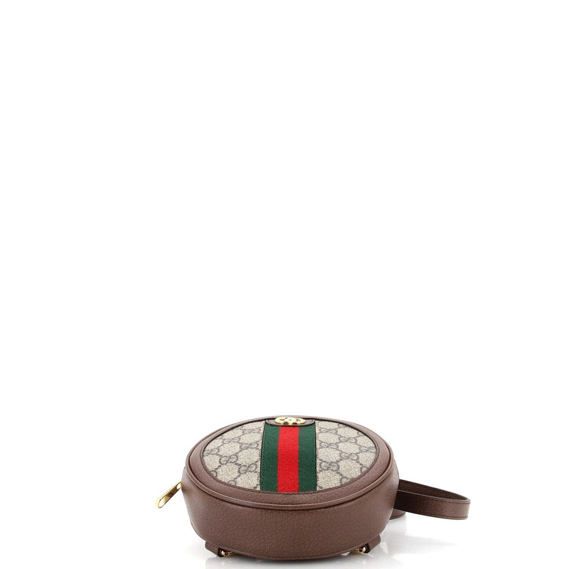 Gucci Ophidia Round Backpack Gg Coated