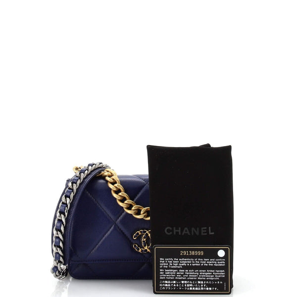 Chanel 19 Wallet On Chain Quilted