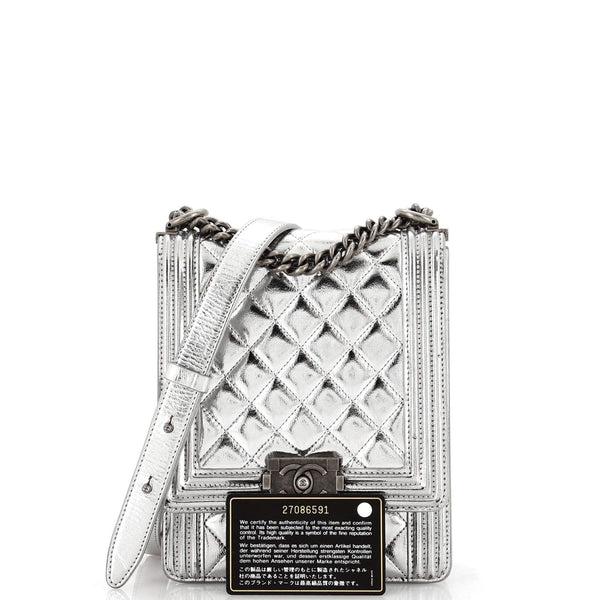 Chanel North South Boy Flap Bag Quilted