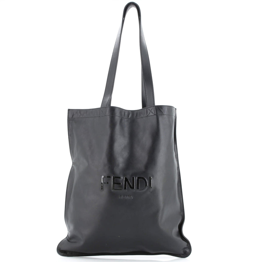 Fendi Pack Flat Shopper Tote Leather