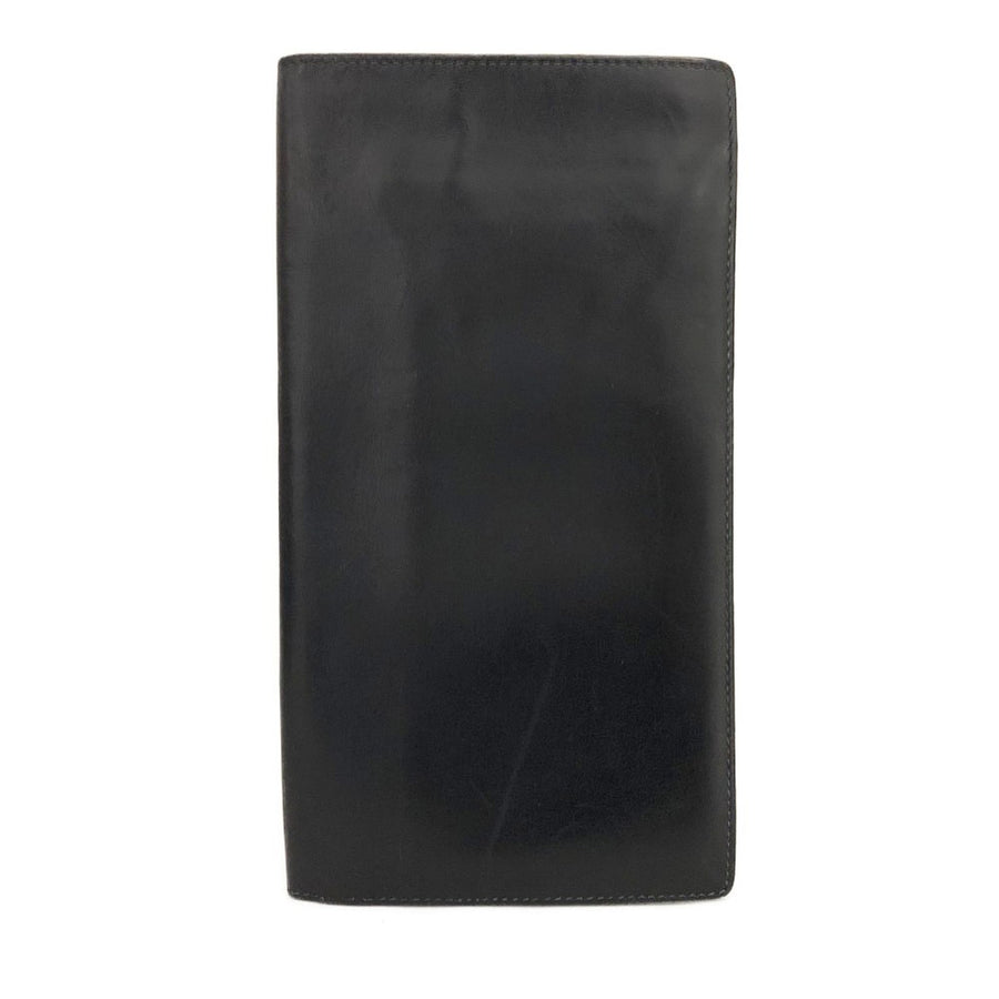 Old Gucci Leather Long Bifold Wallet