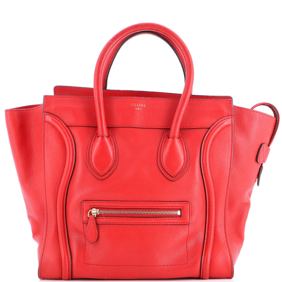 Celine Luggage Bag Grainy Leather Mini