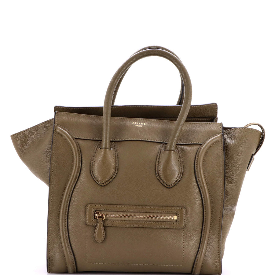 Celine Luggage Bag Grainy Leather Mini