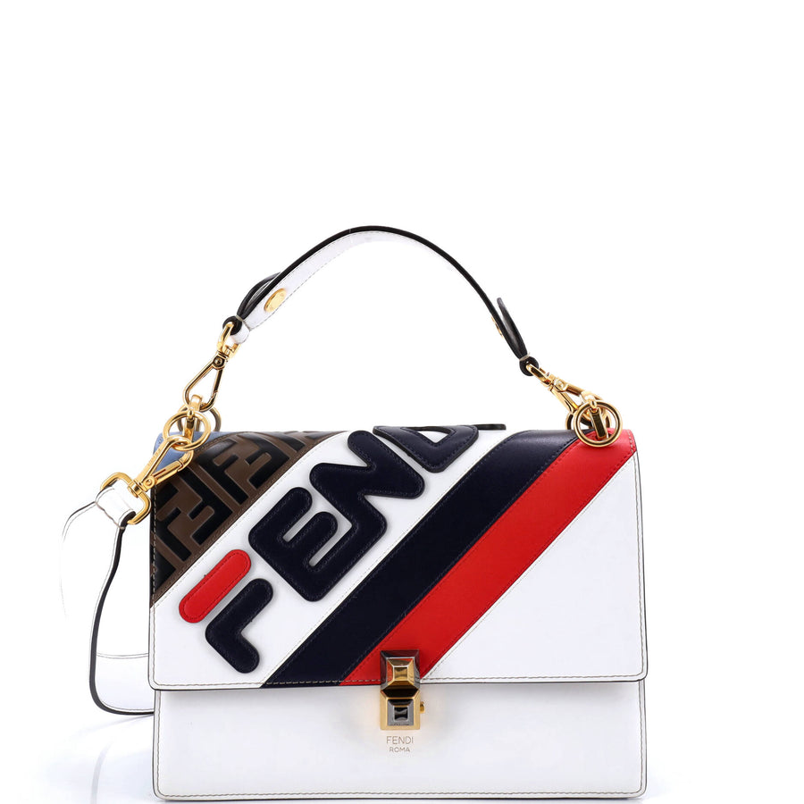 Fendi Mania Logo Kan I Bag Inlaid