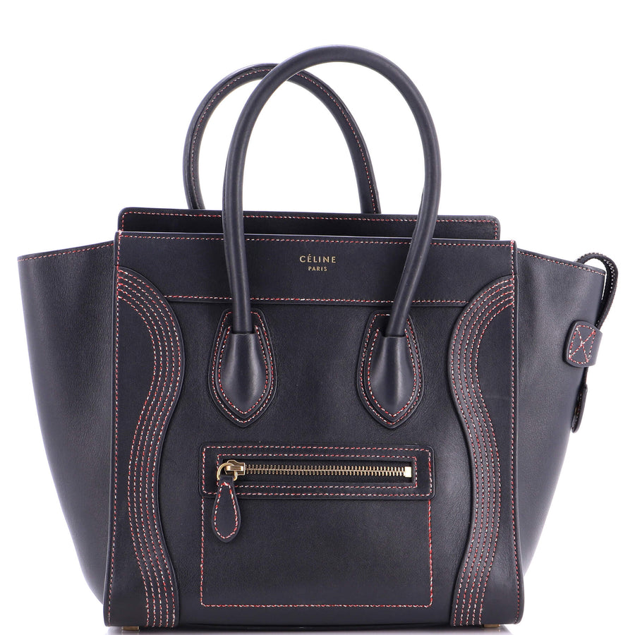 Celine Luggage Bag Smooth Leather Micro