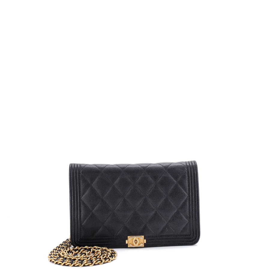 Chanel Boy Wallet On Chain Quilted