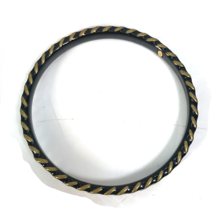 Chanel Bracelet Metal Black And Gold