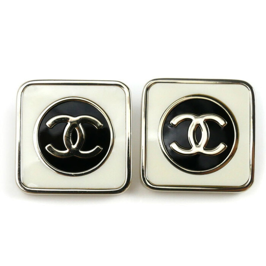 Chanel Cc Logo Earrings Metal