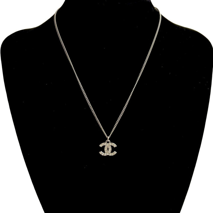 Chanel Cc Logo Chain Pendant Necklace