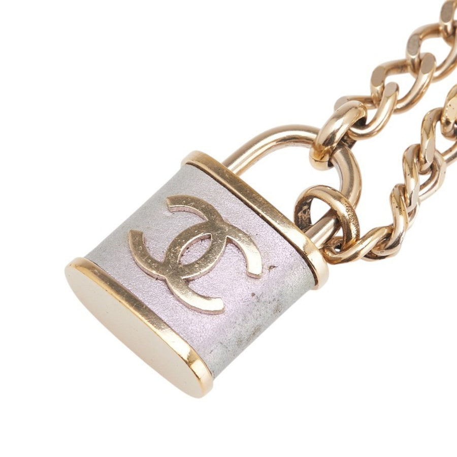Chanel Cc Logo Chain Pendant Necklace