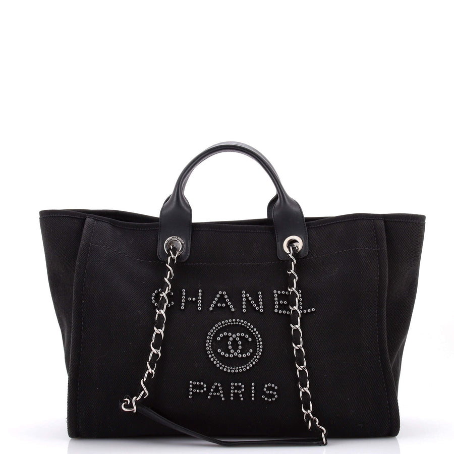 Chanel Deauville Tote Pearl Embellished