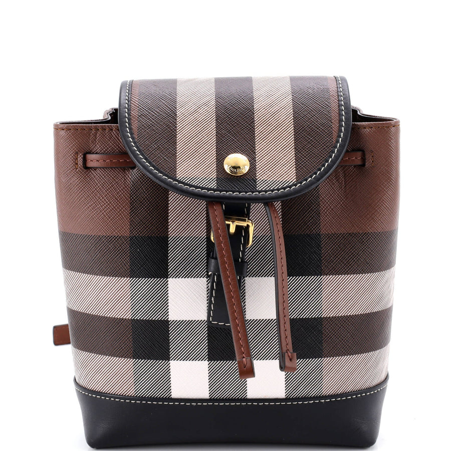 Burberry Flap Backpack House Check