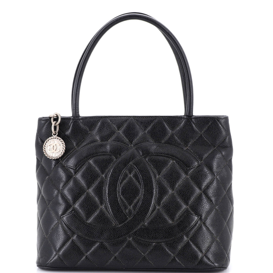 Chanel Medallion Tote Quilted Caviar