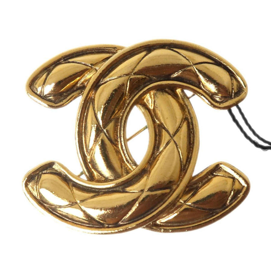 Chanel Cc Logo Brooch Metal