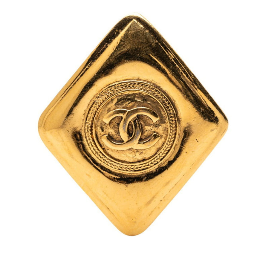 Chanel Cc Logo Brooch Metal