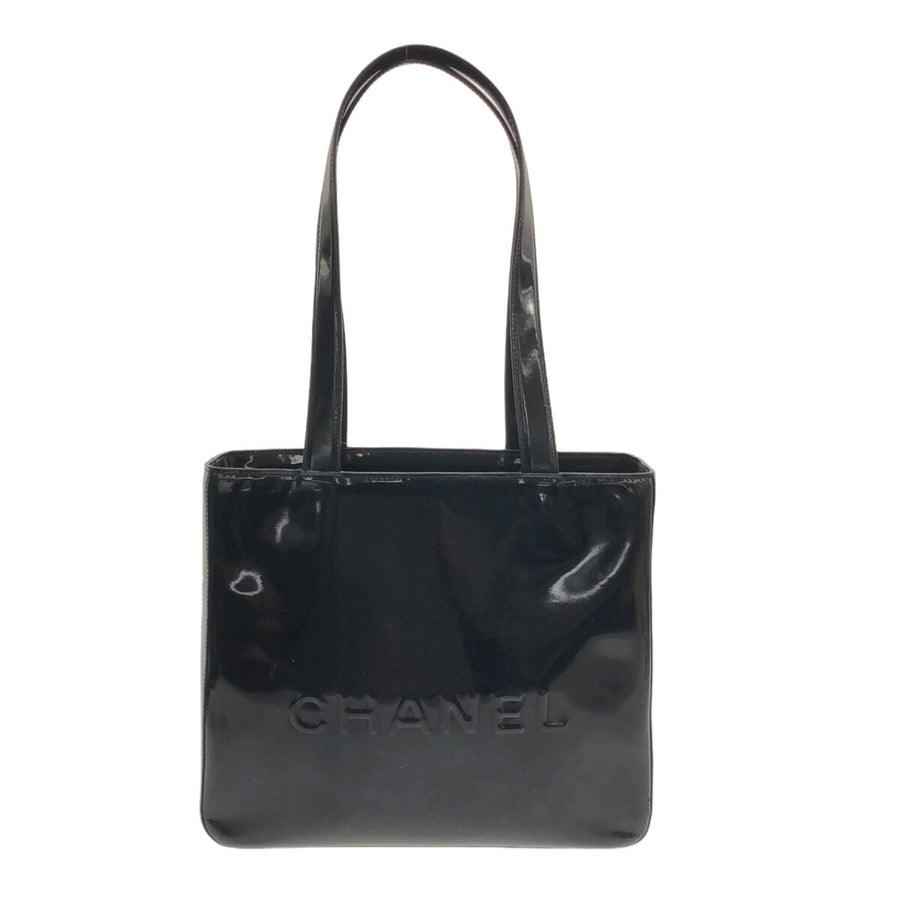 Chanel Tote Bag Black Patent Leather