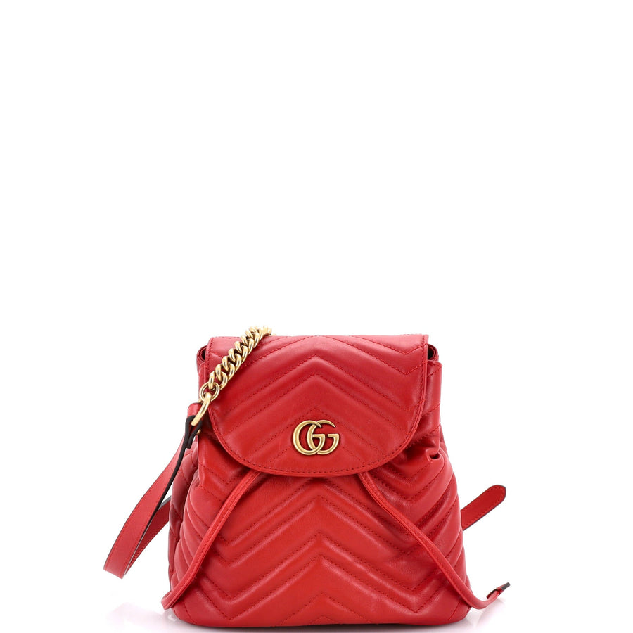 Gucci Gg Marmont Drawstring Backpack