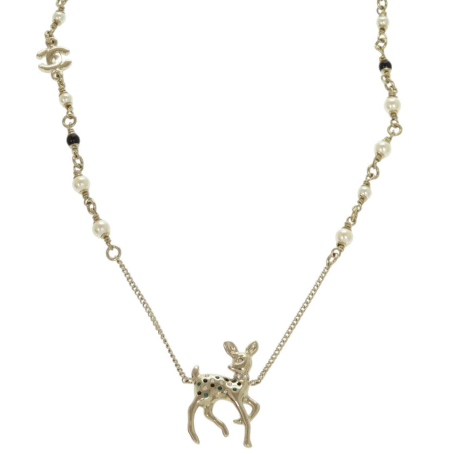 Chanel Pendant Necklace Metal And