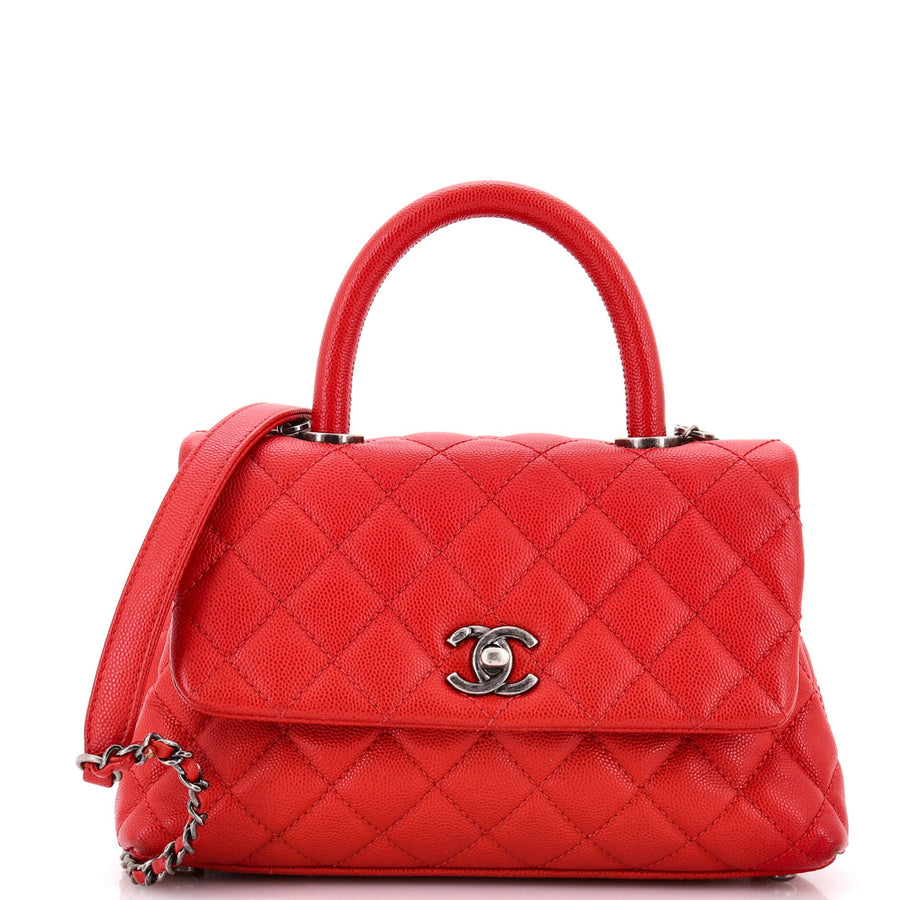 Chanel Coco Top Handle Bag Quilted