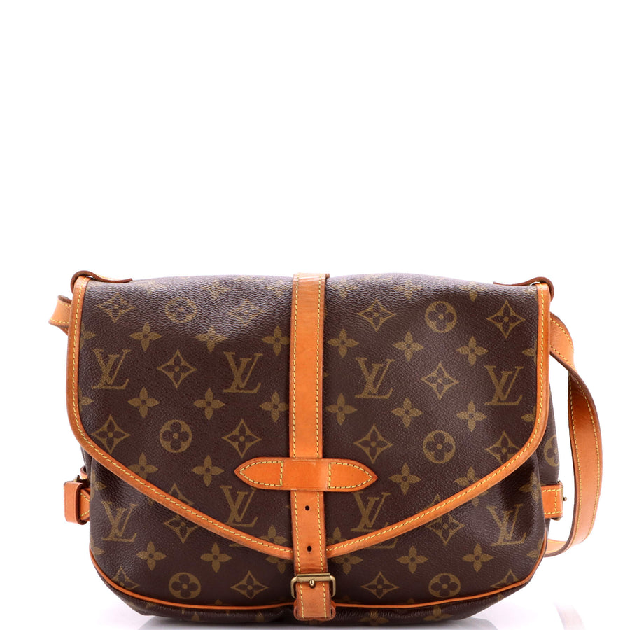 Louis Vuitton Saumur Handbag Canvas 30