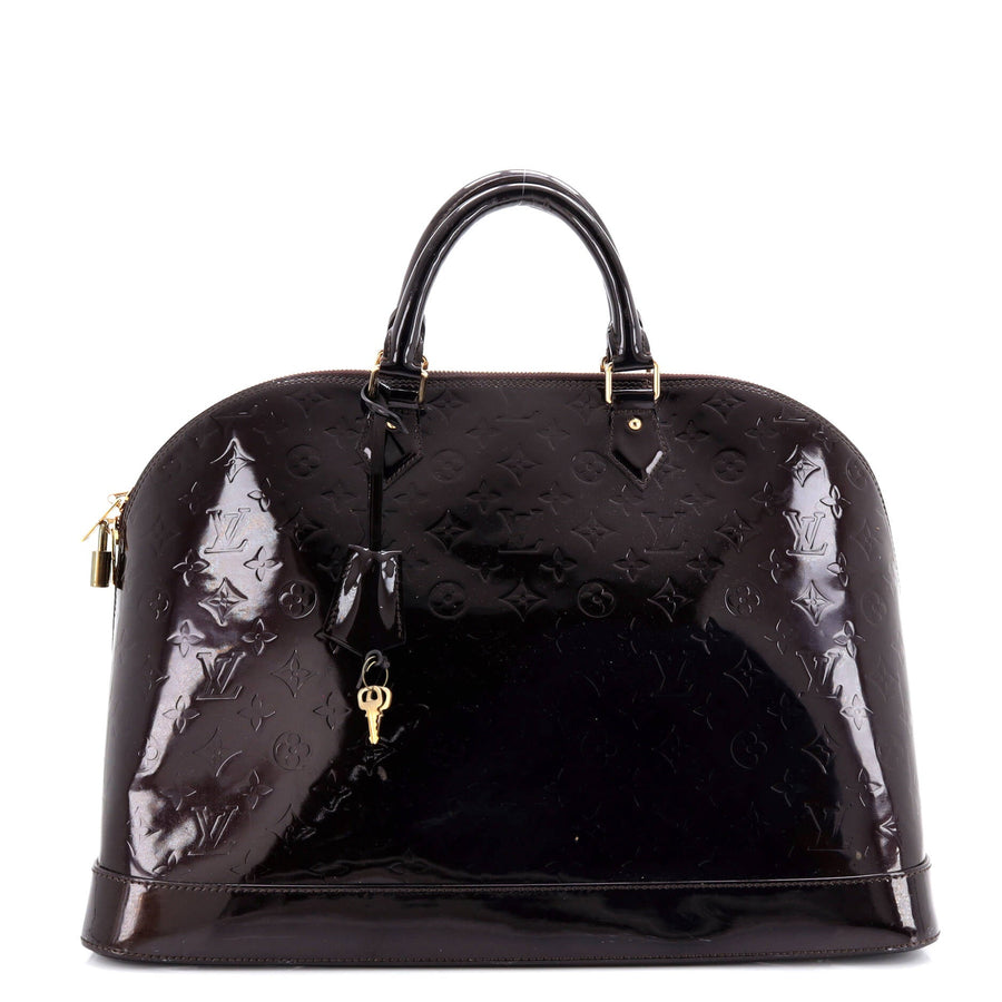 Louis Vuitton Alma Handbag Vernis Xl