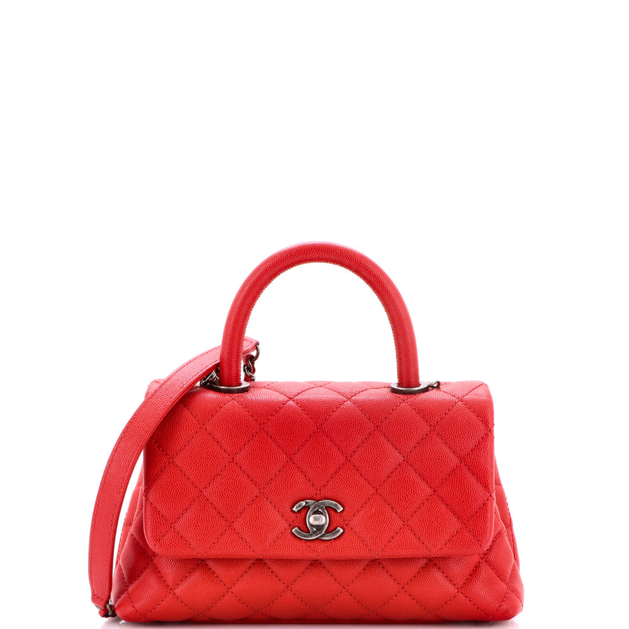 Chanel Coco Top Handle Bag Quilted