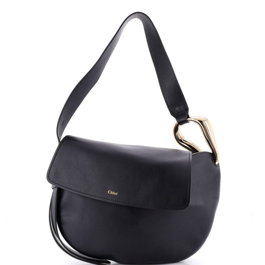 Chloe Kiss Flap Hobo Leather Medium