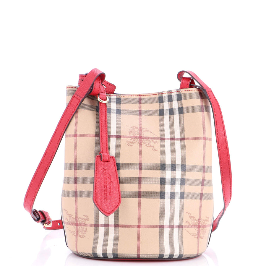 Burberry Lorne Bucket Bag Haymarket