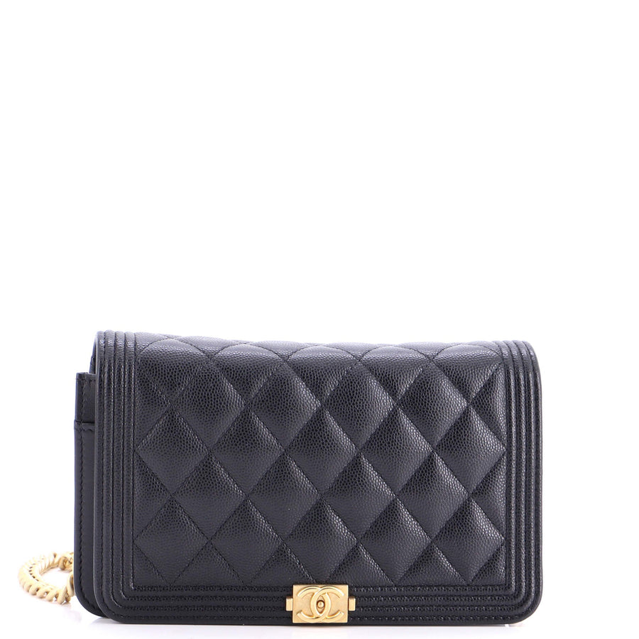 Chanel Boy Wallet On Chain Quilted