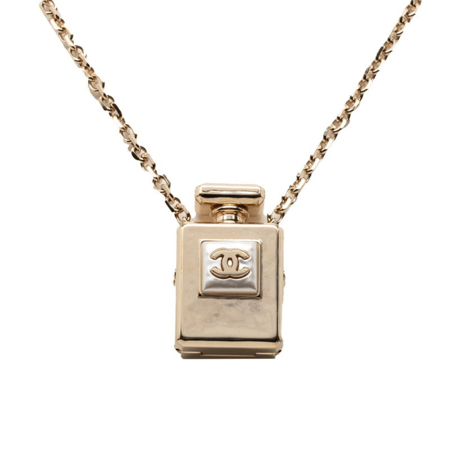 Chanel Cc Logo Chain Pendant Necklace