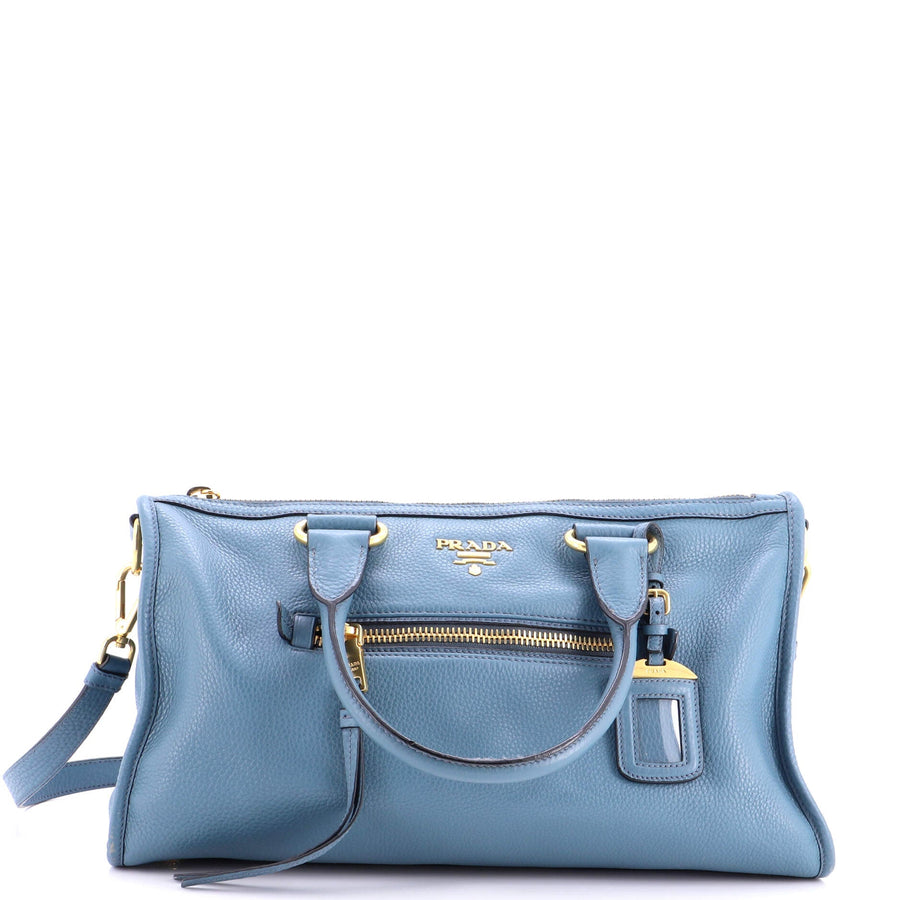 Prada Front Zip Convertible Satchel