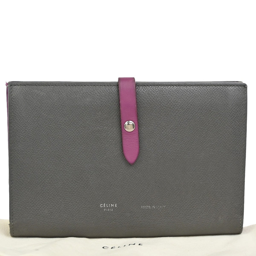 Celine Logo Strap Bifold Long Wallet