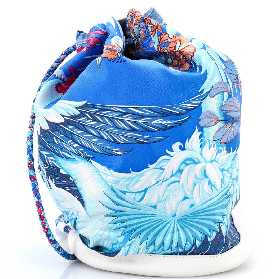Hermes Soie Cool Handbag Printed Silk