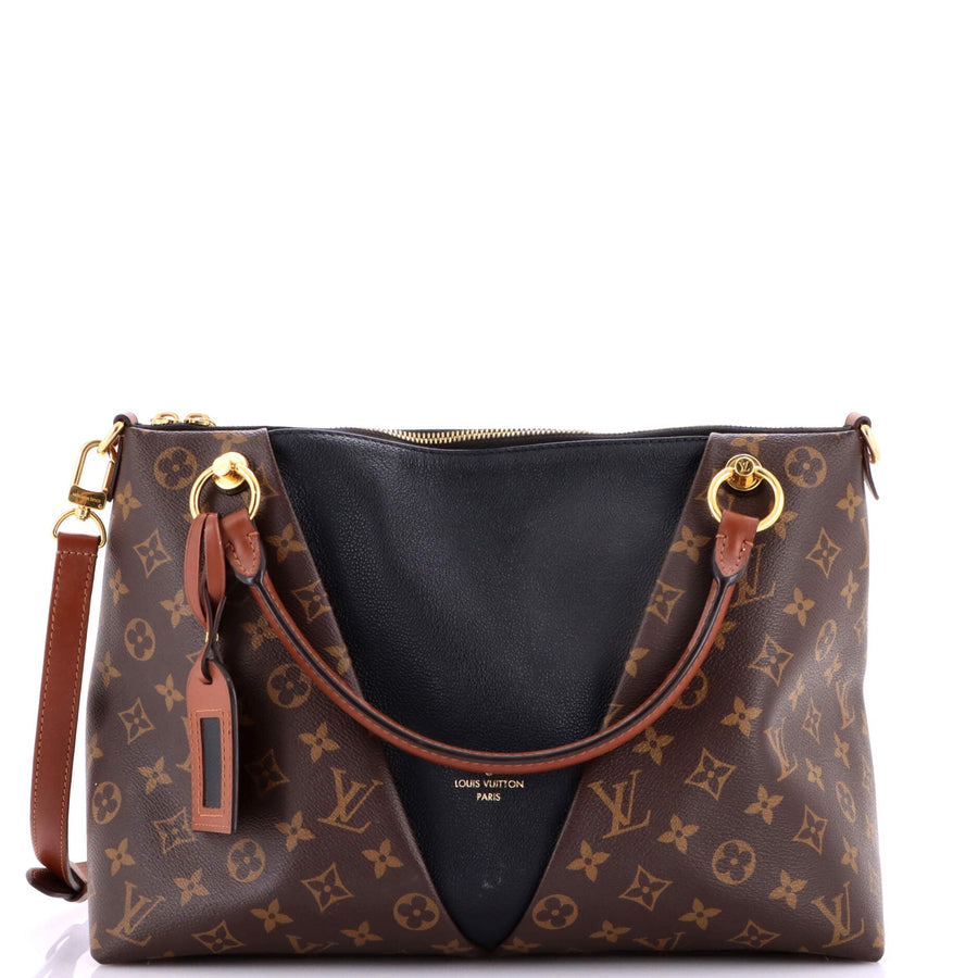 Louis Vuitton V Tote Canvas And Leather