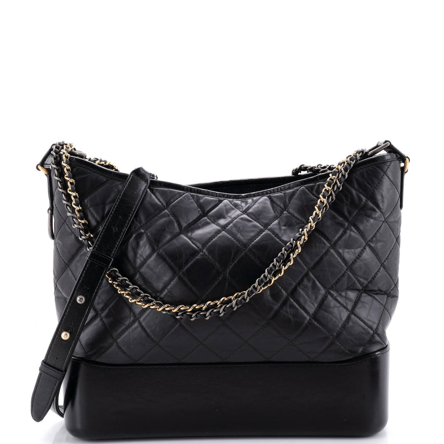 Chanel Gabrielle Hobo Quilted Aged