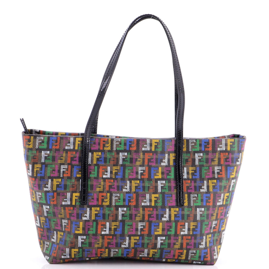 Fendi Roll Tote Zucchino Coated Canvas