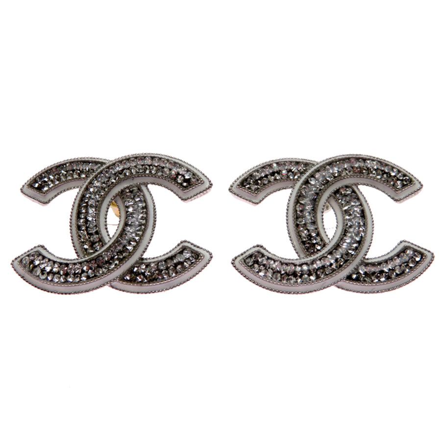 Chanel Cc Logo Earrings Metal
