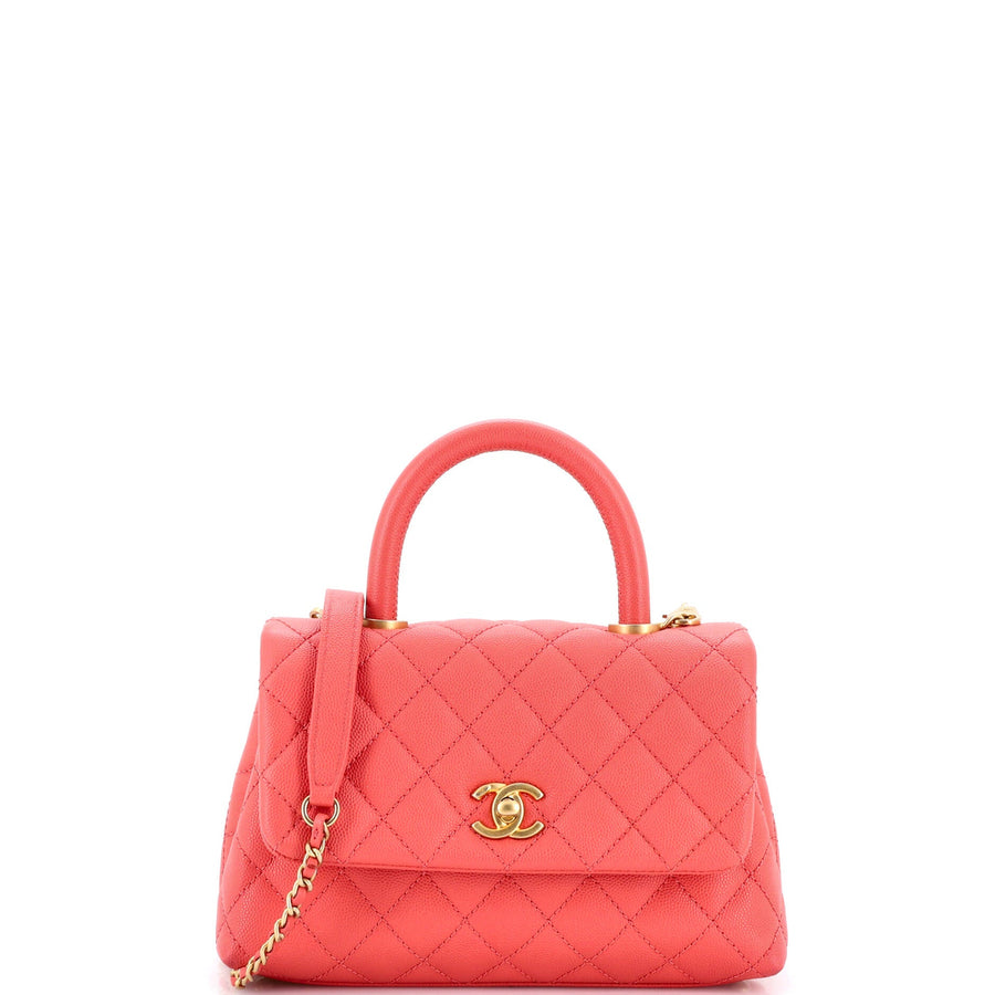 Chanel Coco Top Handle Bag Quilted