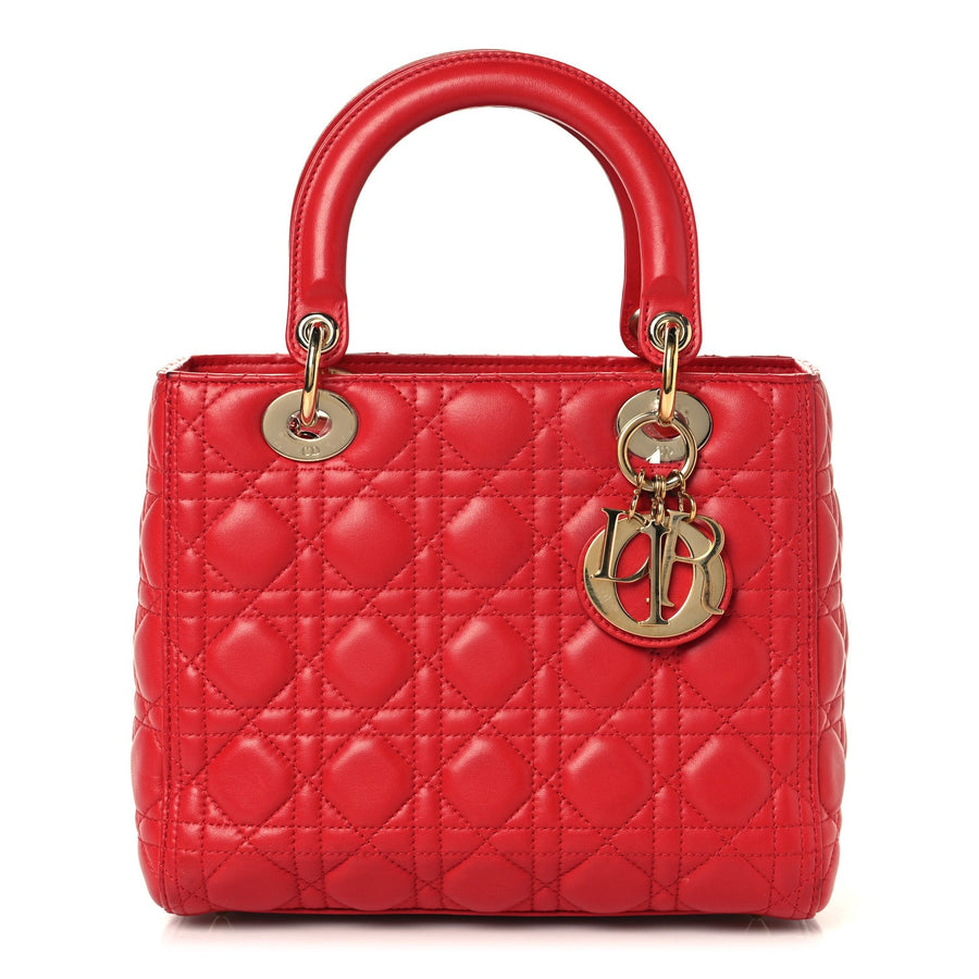 Christian Dior Lambskin Cannage Medium
