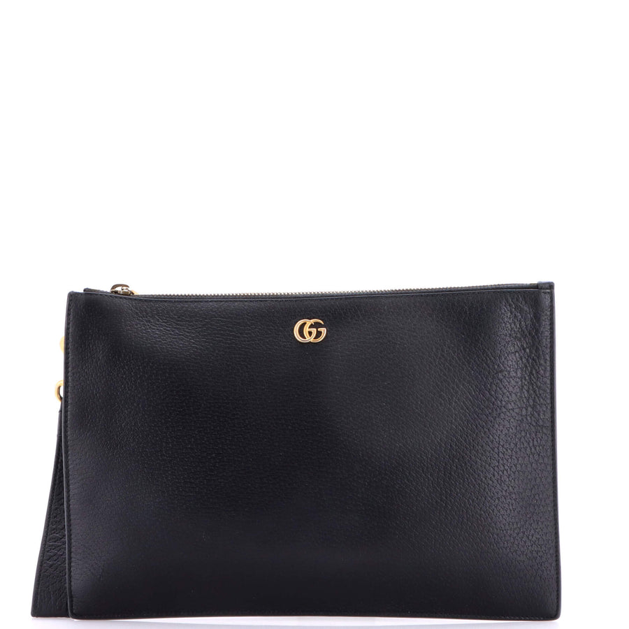 Gucci Gg Marmont Pouch Leather