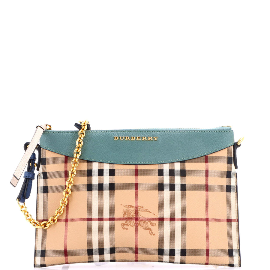 Burberry Peyton Crossbody Bag Haymarket