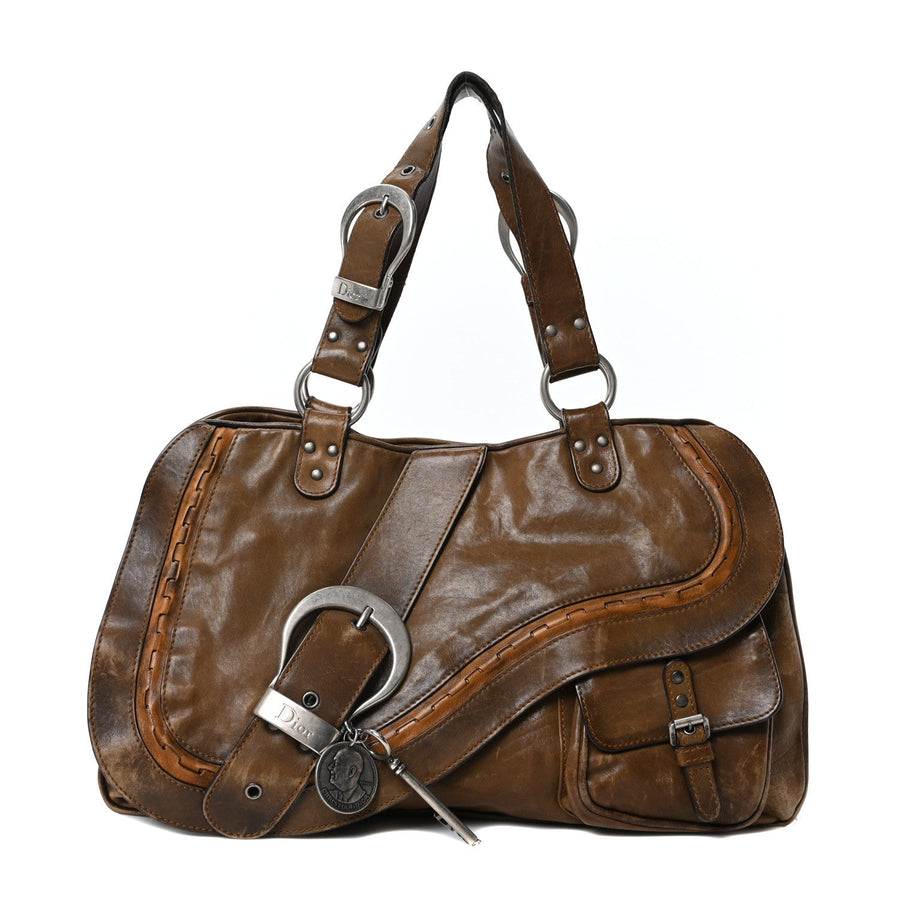 Christian Dior Calfskin Medium Gaucho