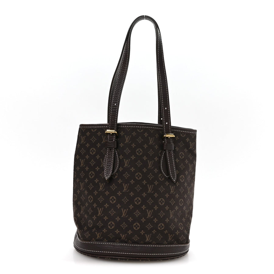 Louis Vuitton Mini Lin Bucket Bag Ebene