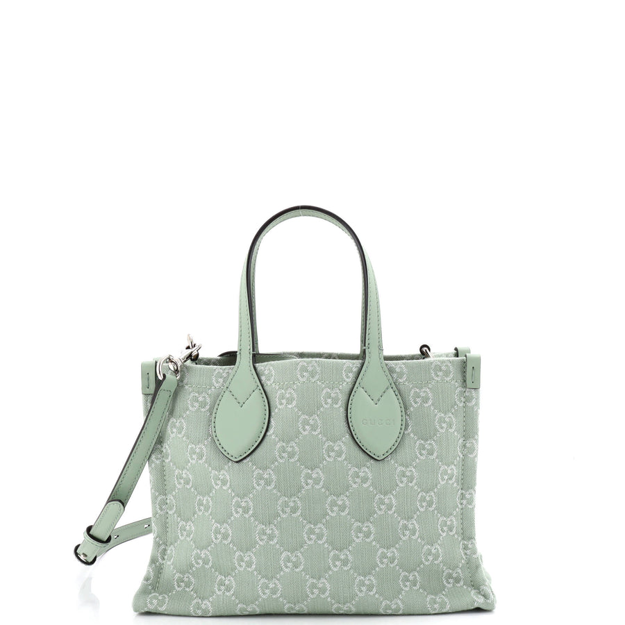 Gucci Ophidia Shopper Tote Gg Denim