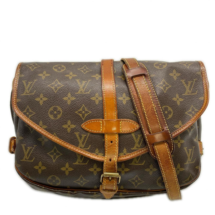 Louis Vuitton Saumur Handbag Canvas 30