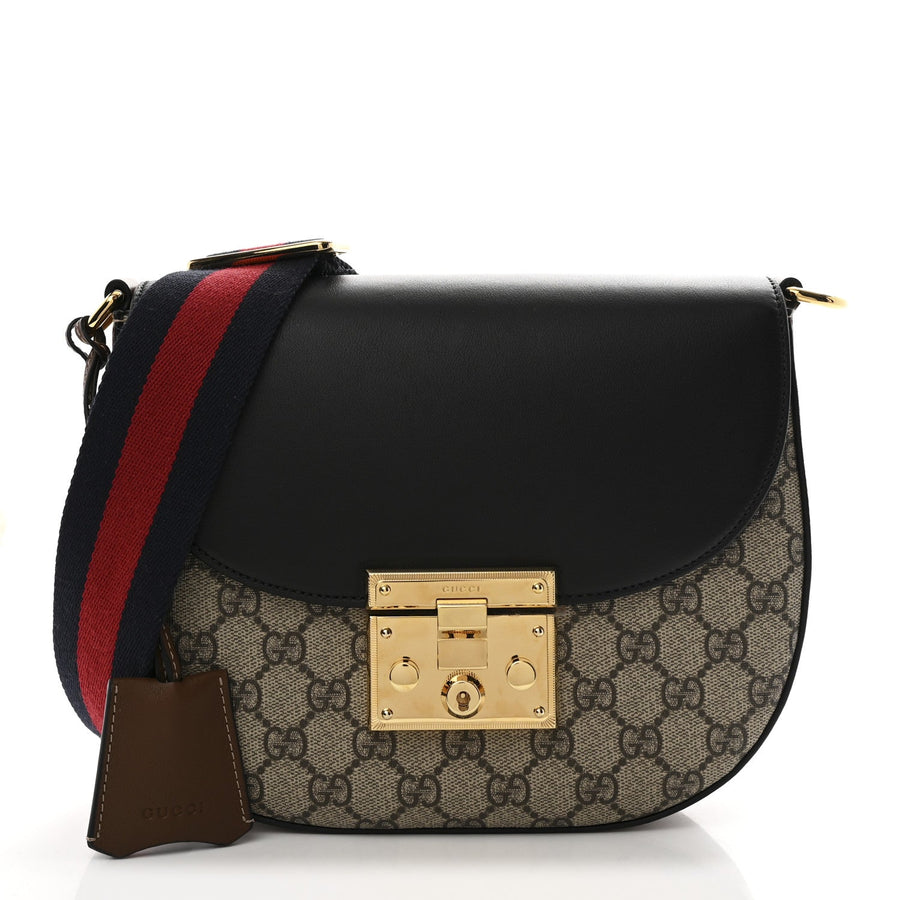 Gucci Gg Supreme Web Medium Padlock